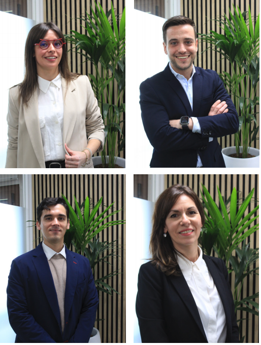 Sandra Arenas, Enric Gracia (CEO fundador de Talentea), Sammir Flores i Soledad Iocco